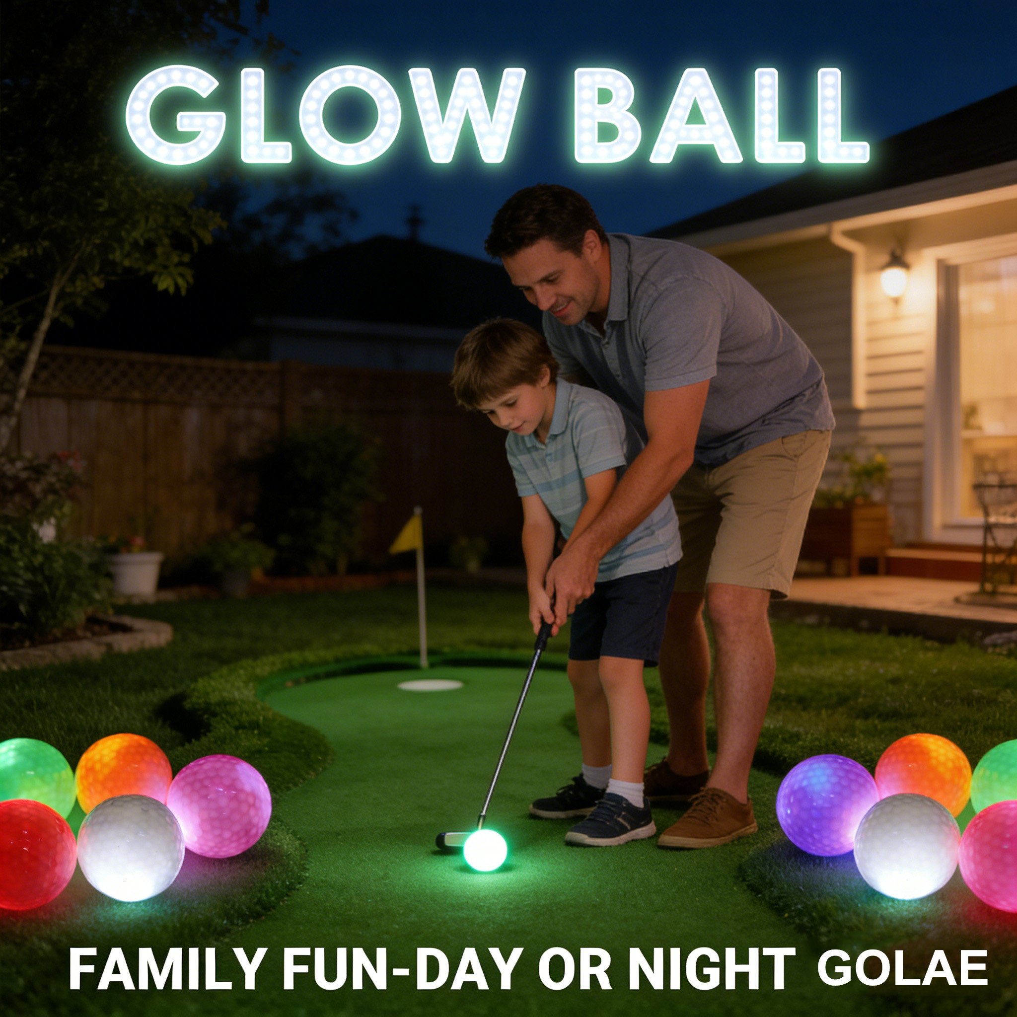🌟 Glow in the Dark LED Golf Balls