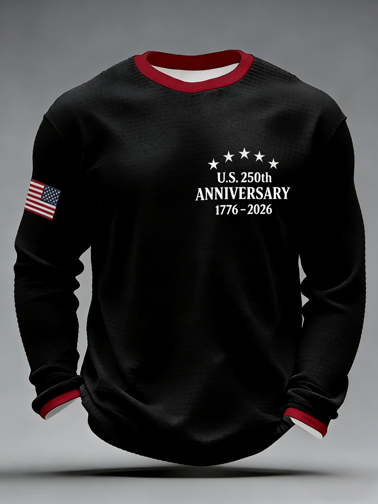 Men'S Casual T-Shirt With American 250th Anniversary Print