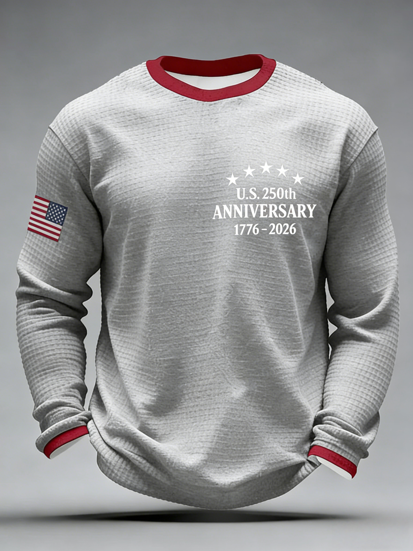 Men'S Casual T-Shirt With American 250th Anniversary Print