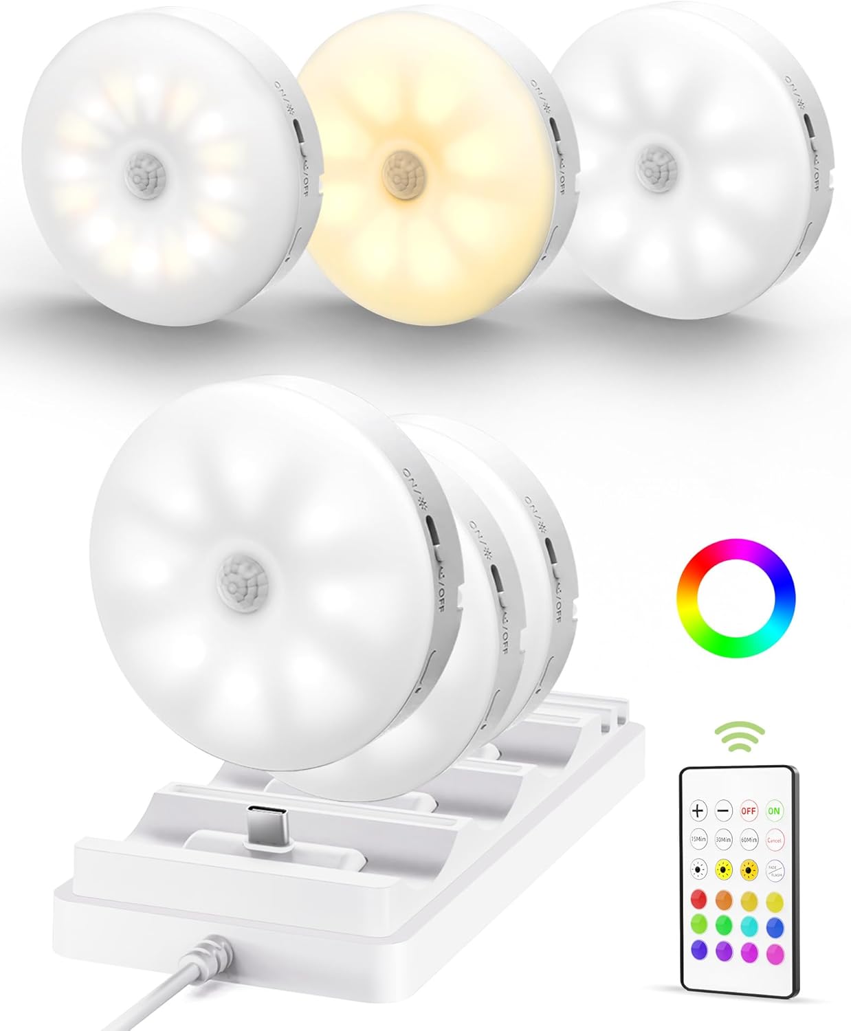 🎉Monthly Special 49% Off💥🔥Rechargeable Puck Lights with Remote