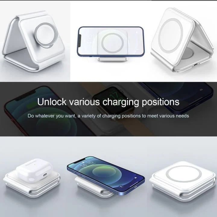 3 in 1 Portable Wireless Travel Charger