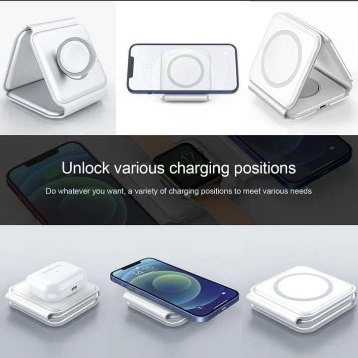 3 in 1 Portable Wireless Travel Charger