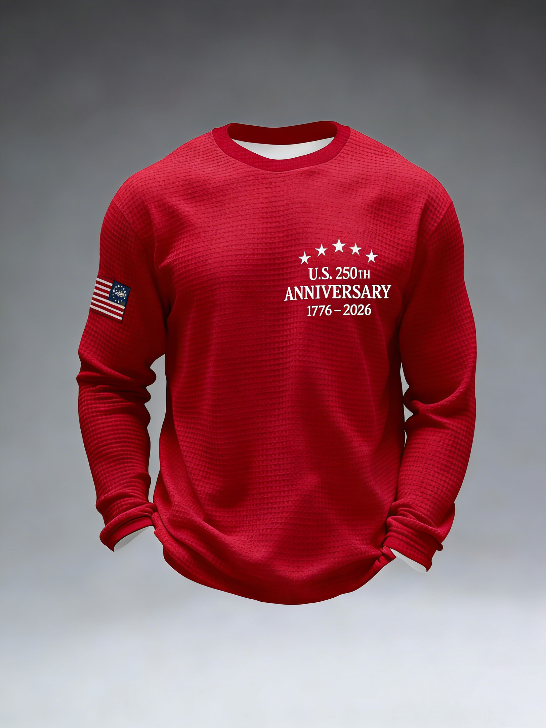Men'S Casual T-Shirt With American 250th Anniversary Print