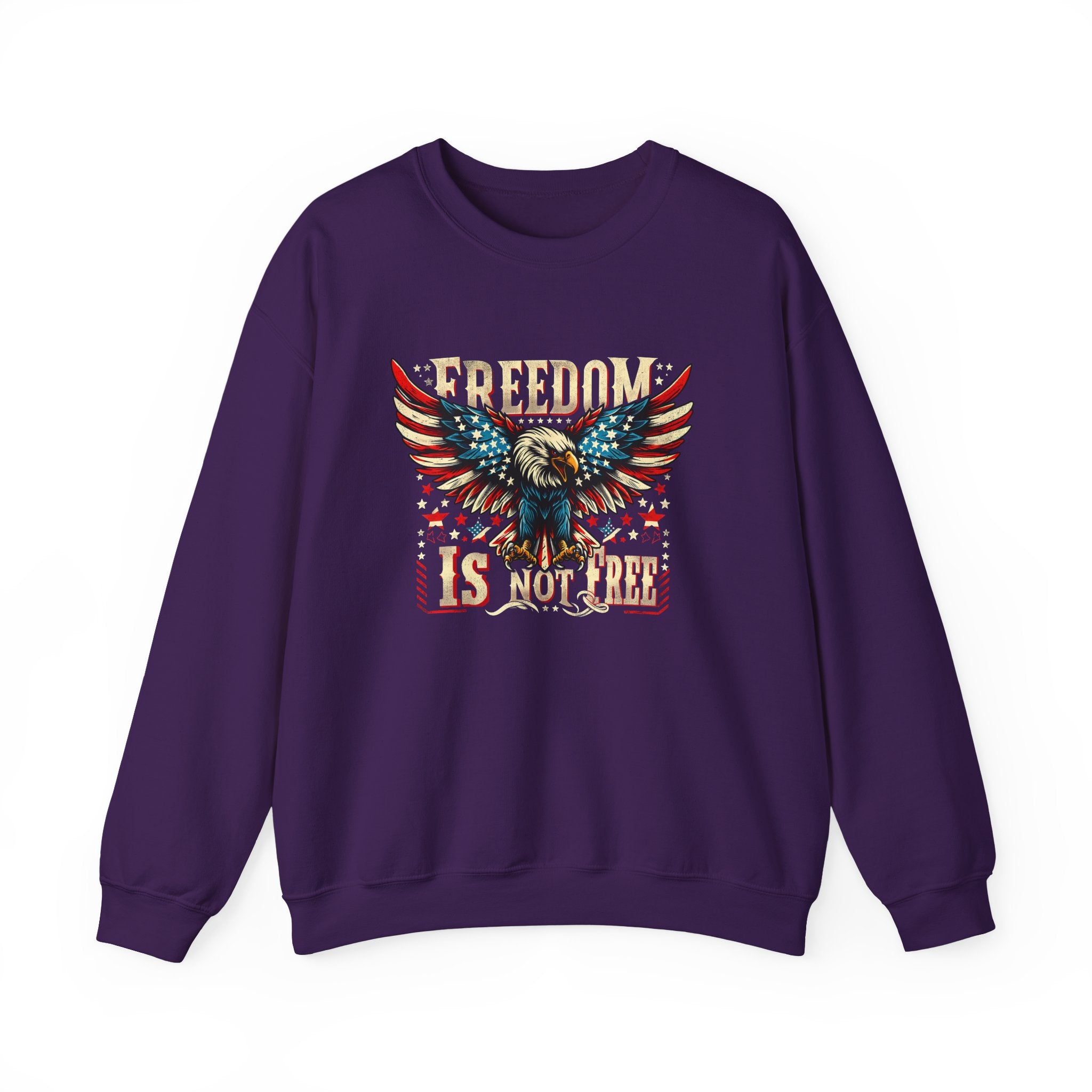 Sweatshirt — 'Freedom Is Not Free' American Eagle Patriotic Crewneck
