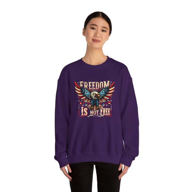 Sweatshirt — 'Freedom Is Not Free' American Eagle Patriotic Crewneck