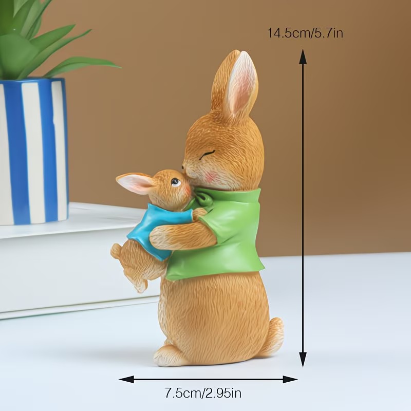 🔥LAST DAY 49% OFF-🐰 Adorable Bunny Family Easter Figurine Set