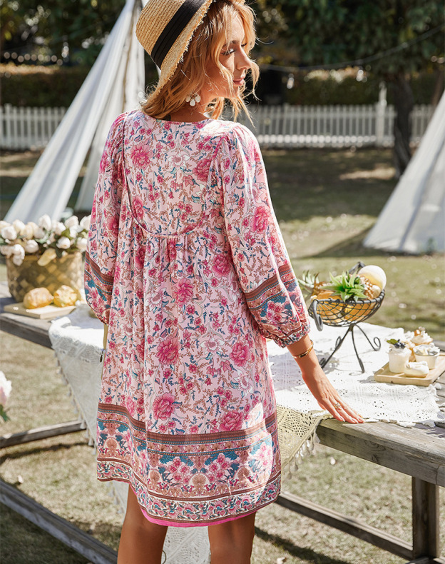 Bohemian Casual Resort Dress