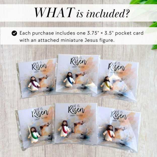 Christian Easter Mini Jesus Pocket Cards