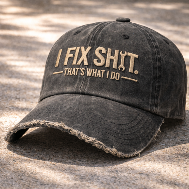 I Fix Sh*t That's What I Do Embroidery Cap