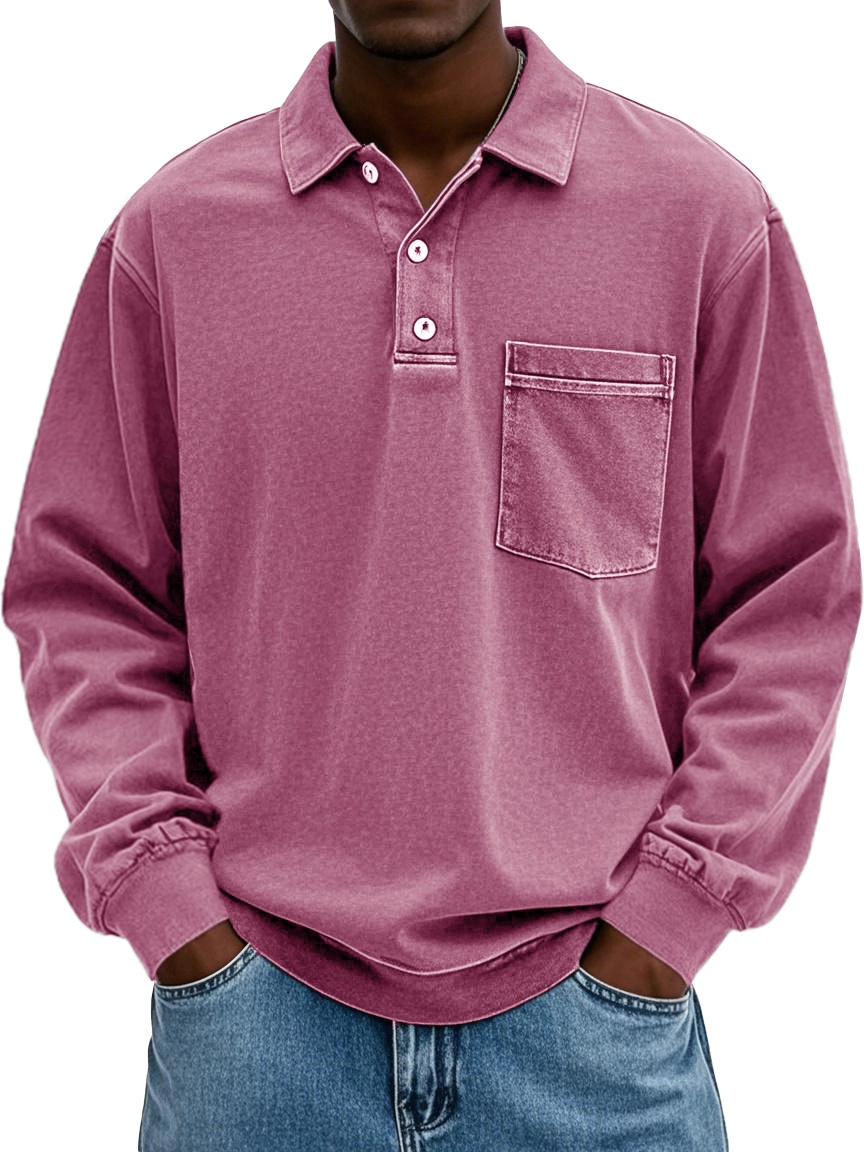 Men Can’t Get Enough of This Cozy Polo Shirt - Premium Comfort, Everyday Style