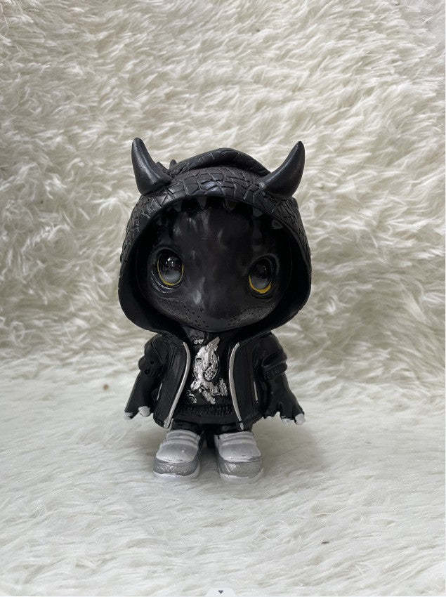 New models, Christmas, dinosaur elf sculpture ornaments, dolls, atmosphere, scene arrangement, resin decoration crafts