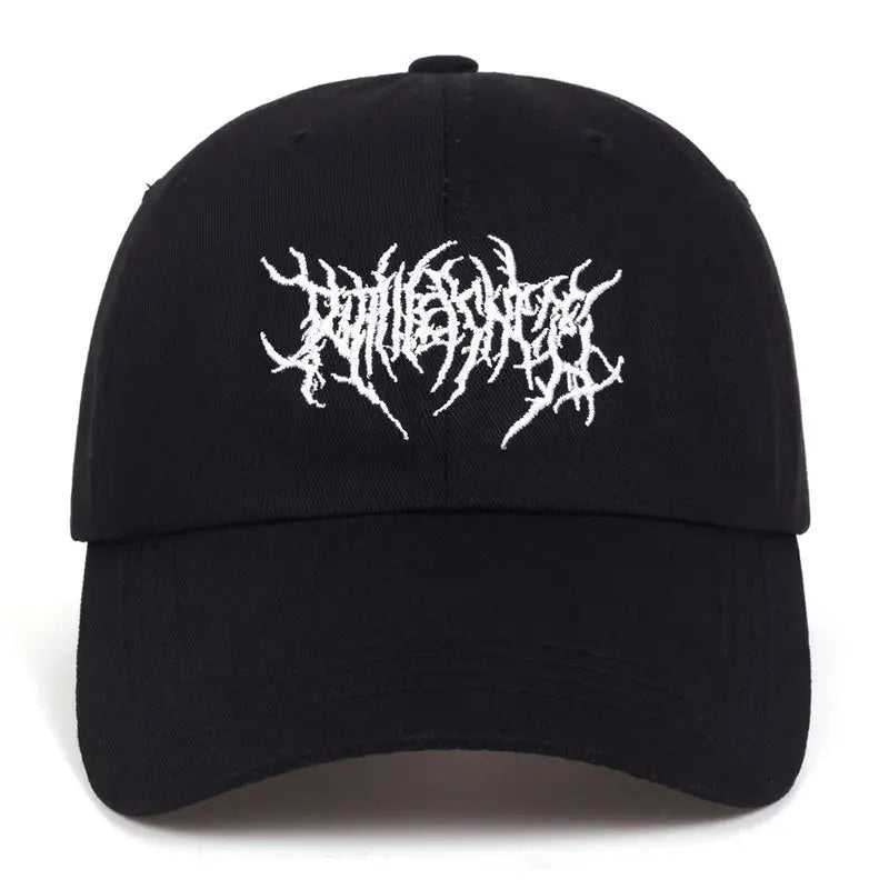 Fashion Washed Baseball Caps for Men Women Goth Rock Embroidered Casual Cap Outdoor Streetwear Hats Snapback Dad Hat Hip Hop Cap