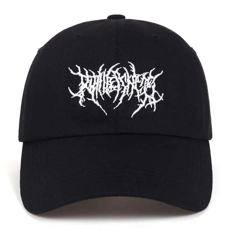 Fashion Washed Baseball Caps for Men Women Goth Rock Embroidered Casual Cap Outdoor Streetwear Hats Snapback Dad Hat Hip Hop Cap