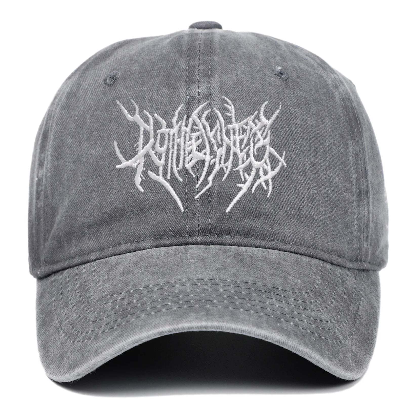 Fashion Washed Baseball Caps for Men Women Goth Rock Embroidered Casual Cap Outdoor Streetwear Hats Snapback Dad Hat Hip Hop Cap