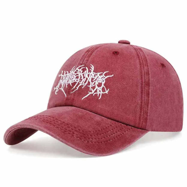 Fashion Washed Baseball Caps for Men Women Goth Rock Embroidered Casual Cap Outdoor Streetwear Hats Snapback Dad Hat Hip Hop Cap