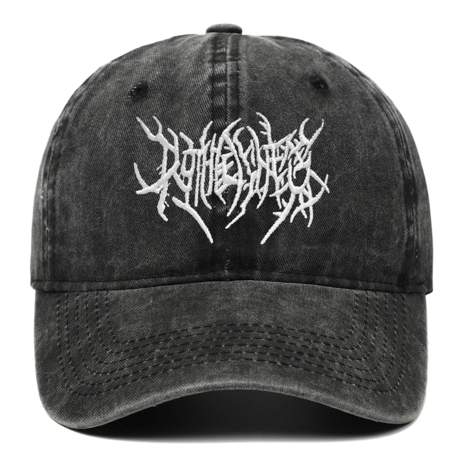 Fashion Washed Baseball Caps for Men Women Goth Rock Embroidered Casual Cap Outdoor Streetwear Hats Snapback Dad Hat Hip Hop Cap