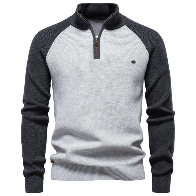 Nolan Cotton Mock Neck Sweater