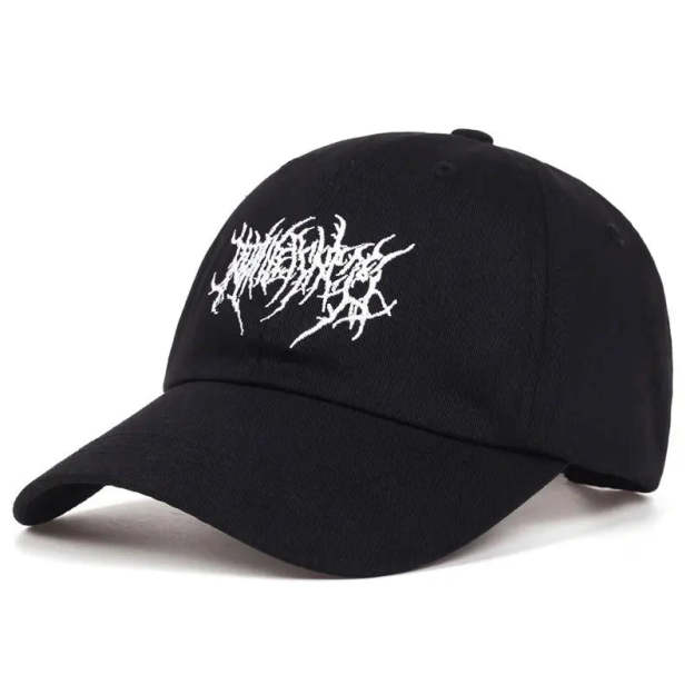 Fashion Washed Baseball Caps for Men Women Goth Rock Embroidered Casual Cap Outdoor Streetwear Hats Snapback Dad Hat Hip Hop Cap