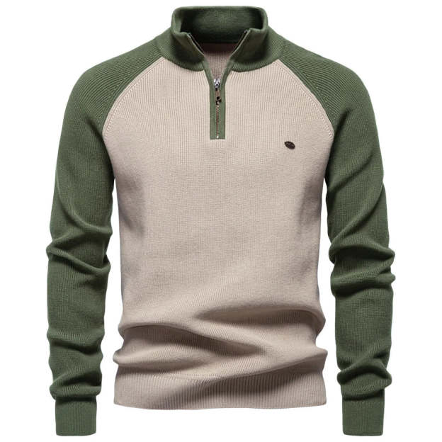 Nolan Cotton Mock Neck Sweater