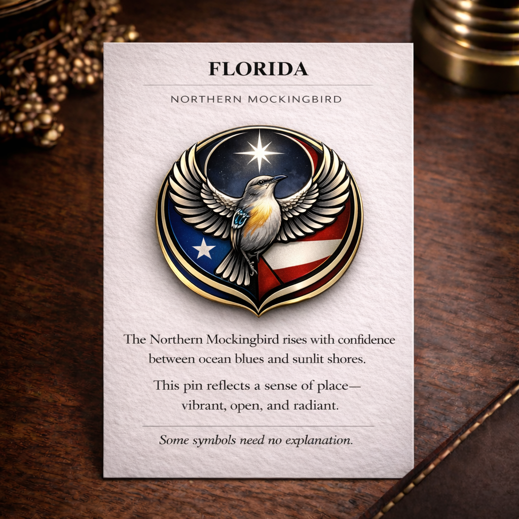 State Bird Pins Collection