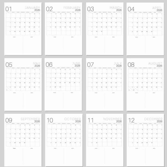 ✨2026 Bucket List Spiral Calendar: Slow Down & Savor the Seasons📅
