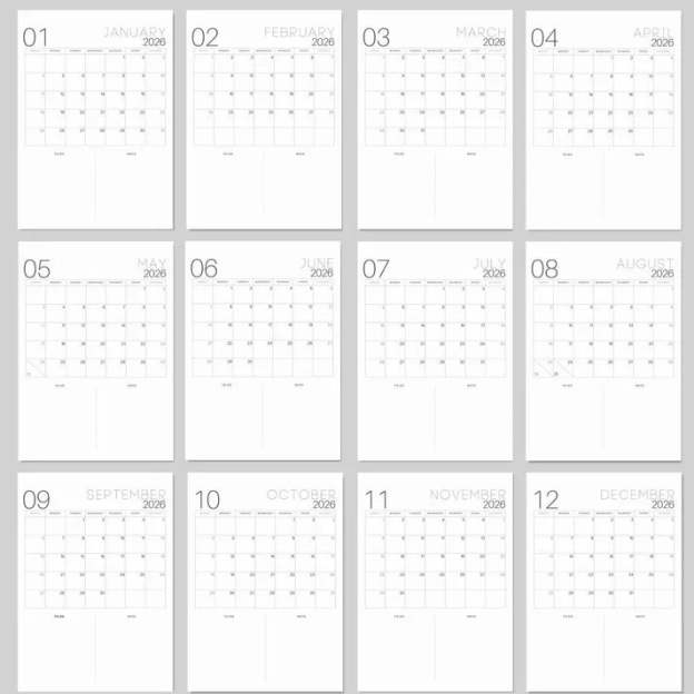 ✨2026 Bucket List Spiral Calendar: Slow Down & Savor the Seasons📅