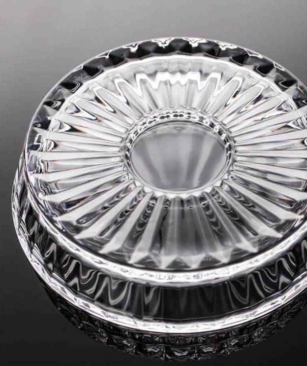 Rotating Crystal Whiskey Tumbler Glass