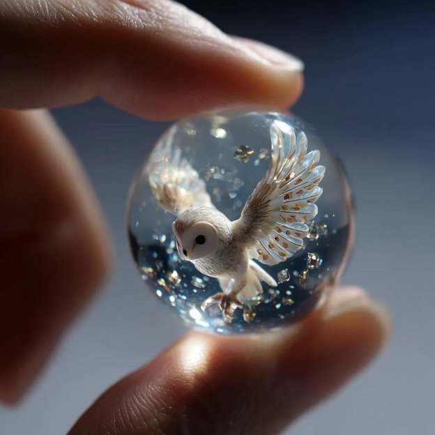 🕊️ Handcrafted Glass Marble– Crystal Glass Ornament