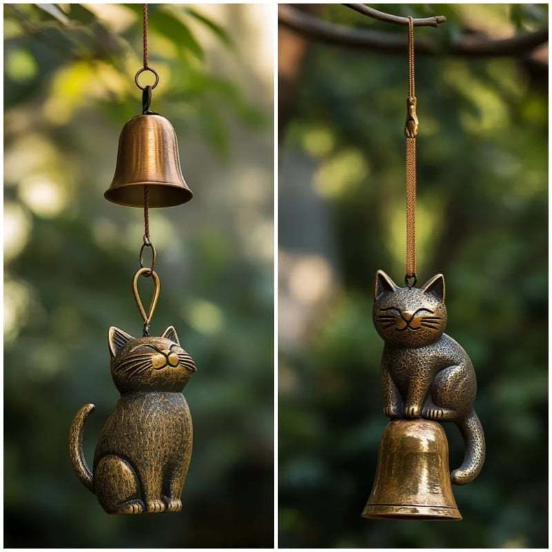 🔥Handmade Retro Cat Wind Chime