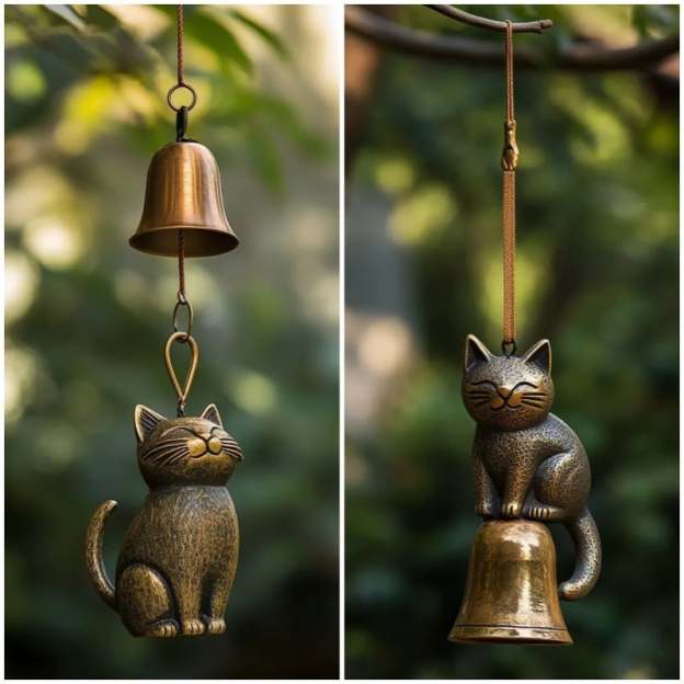🔥Handmade Retro Cat Wind Chime