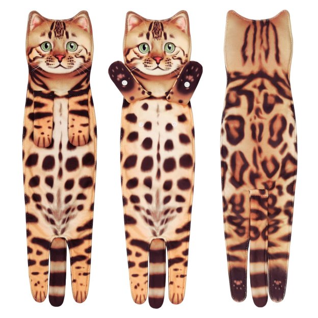 🎁 Early Christmas Sale 🎅 Funny Cat Hand Towels