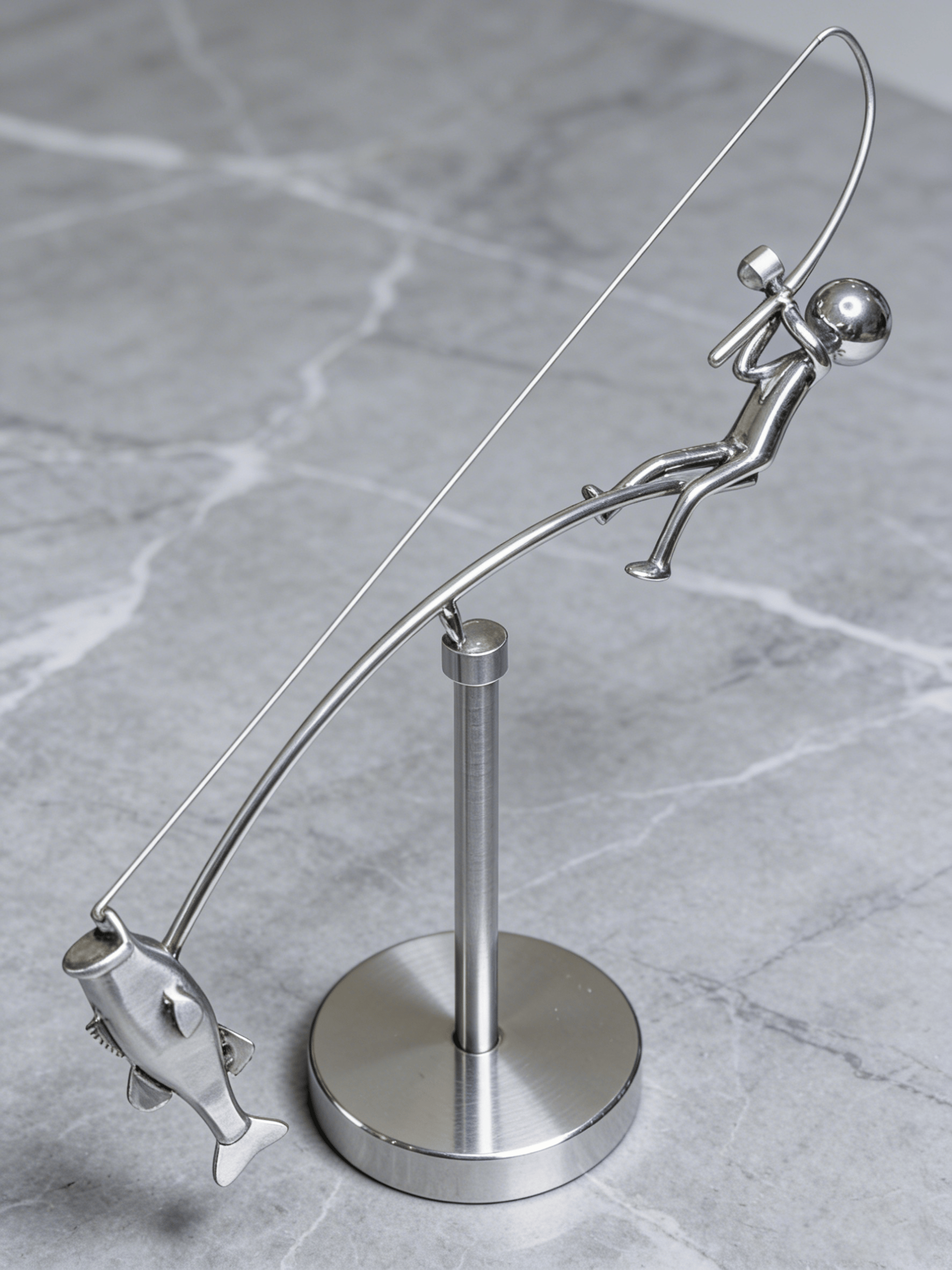 🎣The Fisherman Balancing Sculpture