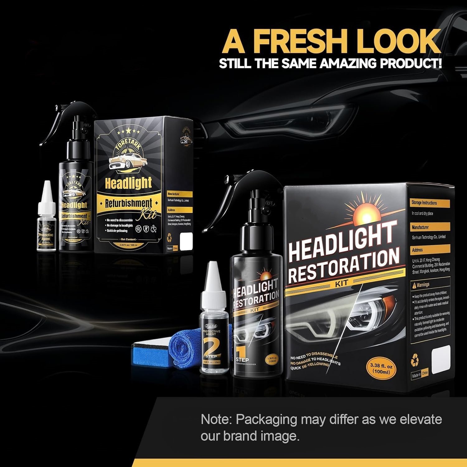🔥Last Day 50% OFF - Car Headlight Restoration Kit
