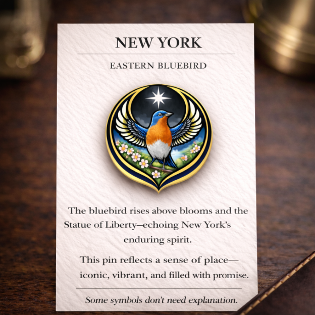 State Bird Pins Collection
