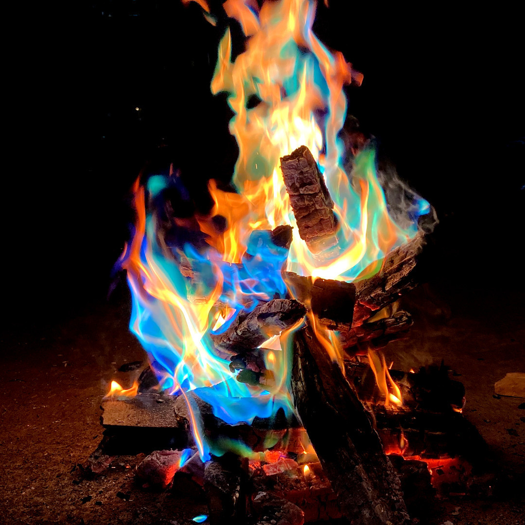 Magical Flames Fire Color Packets , Vibrant Multi-Color Fire for Fire Pits, Campfires, Bonfires & Fireplaces - Camping Essentials & Outdoor Party Accessories