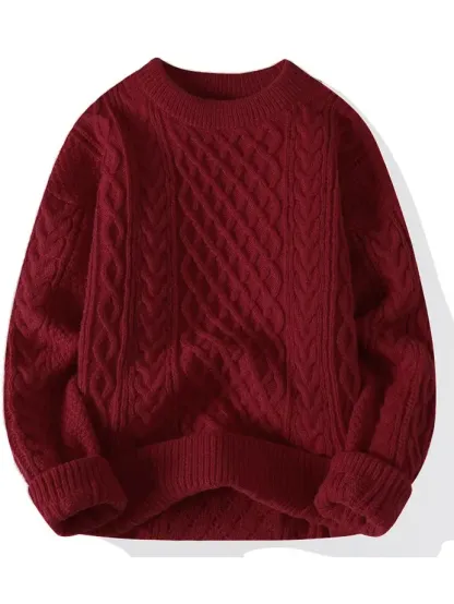 🎄 Clearance Sale 🔥 100% Premium Cashmere Men's Sweater — Classic and Timeless Style