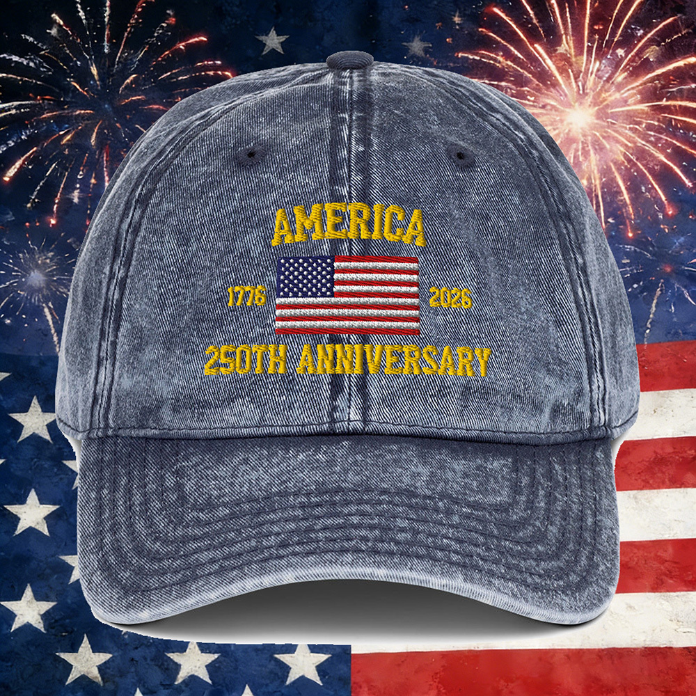 America 250th Anniversary Vintage Cotton Twill Cap