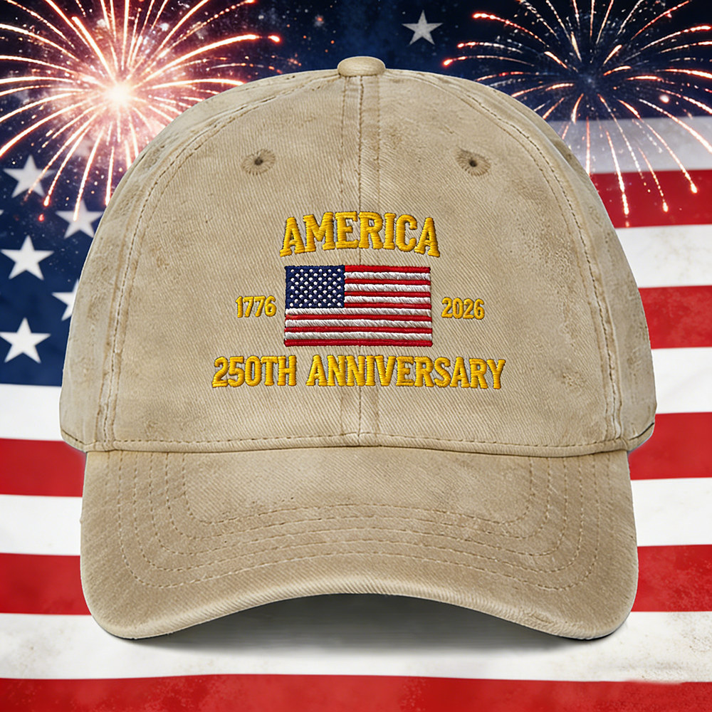 America 250th Anniversary Vintage Cotton Twill Cap
