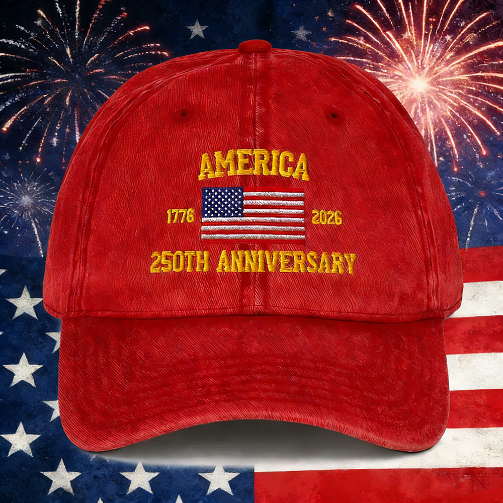 America 250th Anniversary Vintage Cotton Twill Cap