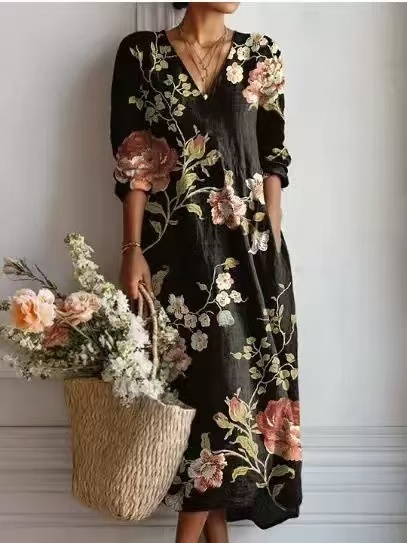 Women's Printed Everyday Comfort Dress
