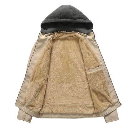 FREE SHIPPING - Rexton Hooded Leather Jacket - FREE SHIPPING