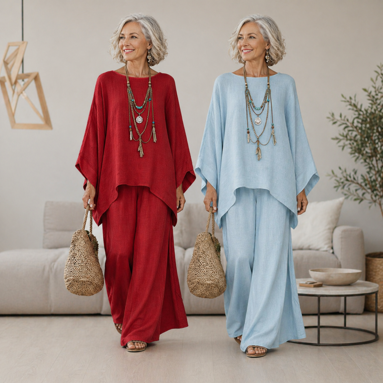 Celeste™ | Elegant Linen Two-Piece Set