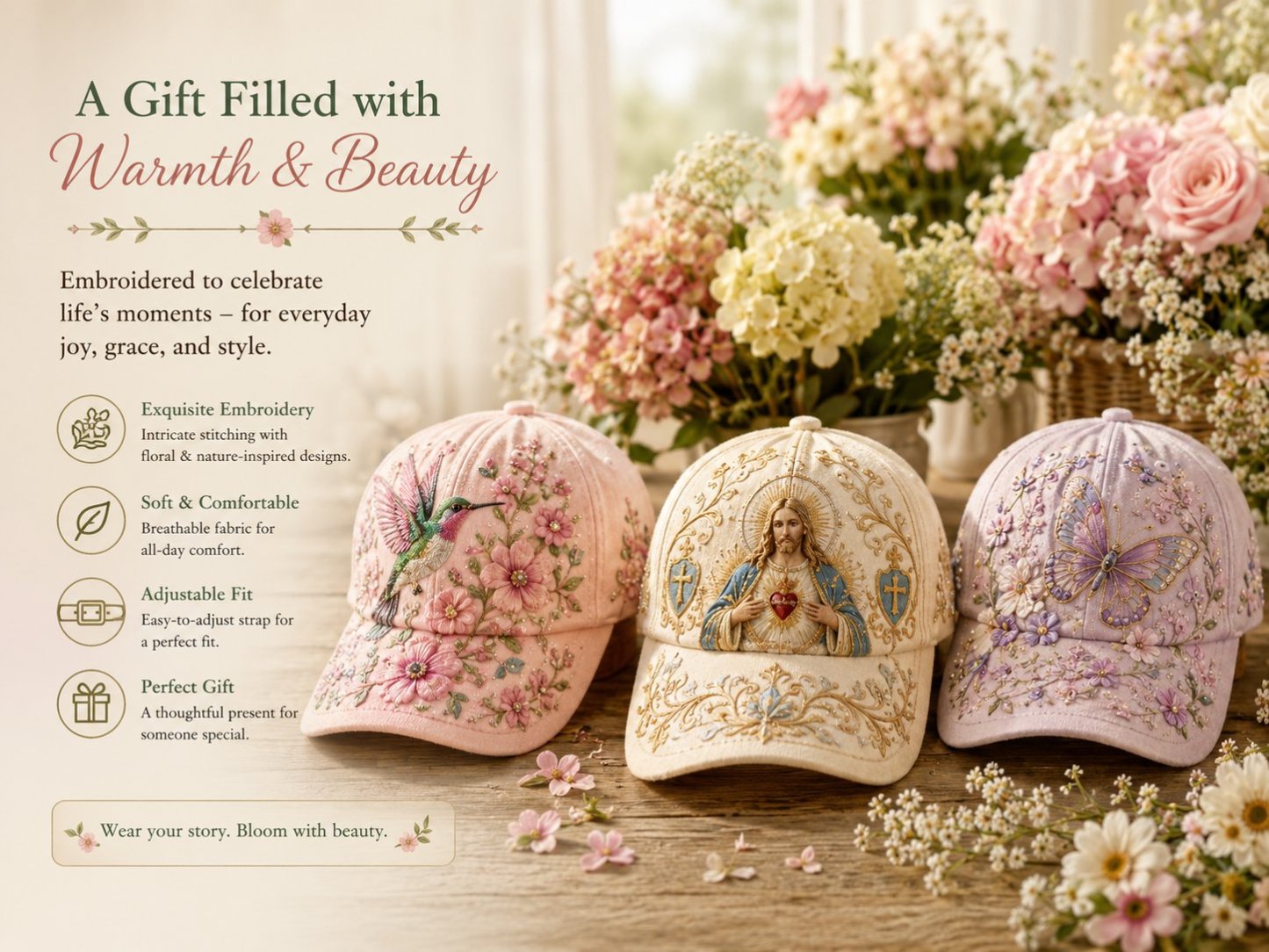 🔥Last Day 50% OFF 🌸🌿 Garden Morning Cap (✨2026 Limited Edition)