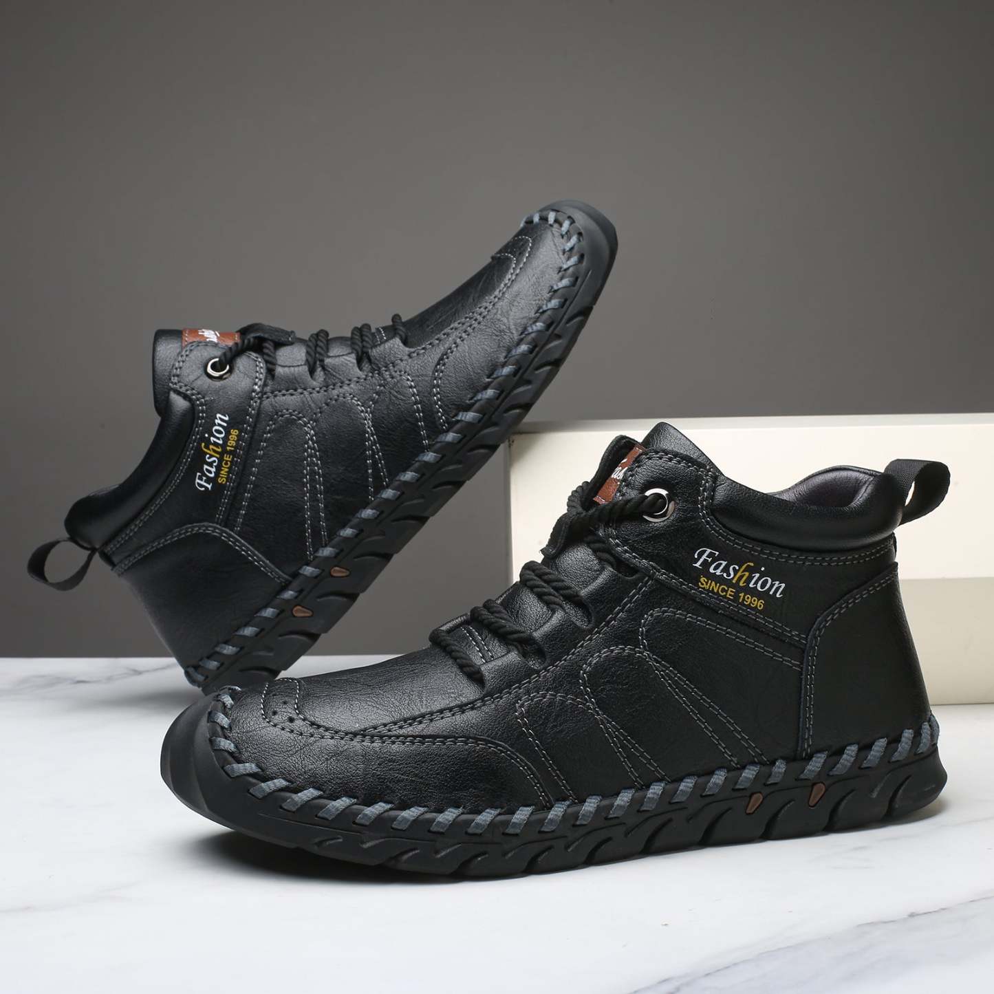 Last Day 60% OFF🔥⏱️New Arrival Promotion⏱️🔥Men's Casual Leather Good Arch Support & Non-slip Outdoor  Breathable Walking Shoes