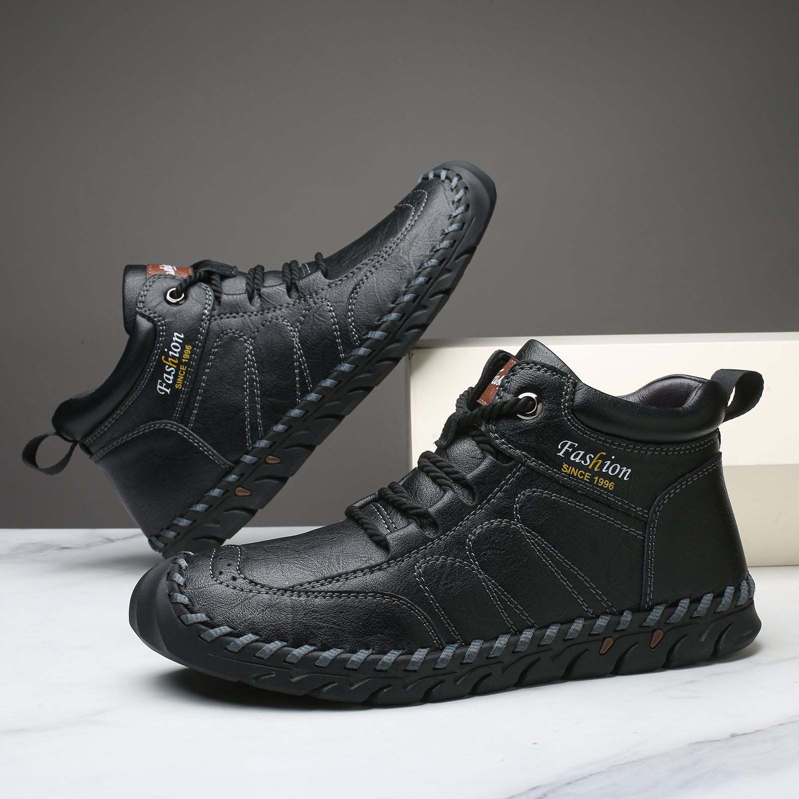 Last Day 60% OFF🔥⏱️New Arrival Promotion⏱️🔥Men's Casual Leather Good Arch Support & Non-slip Outdoor  Breathable Walking Shoes