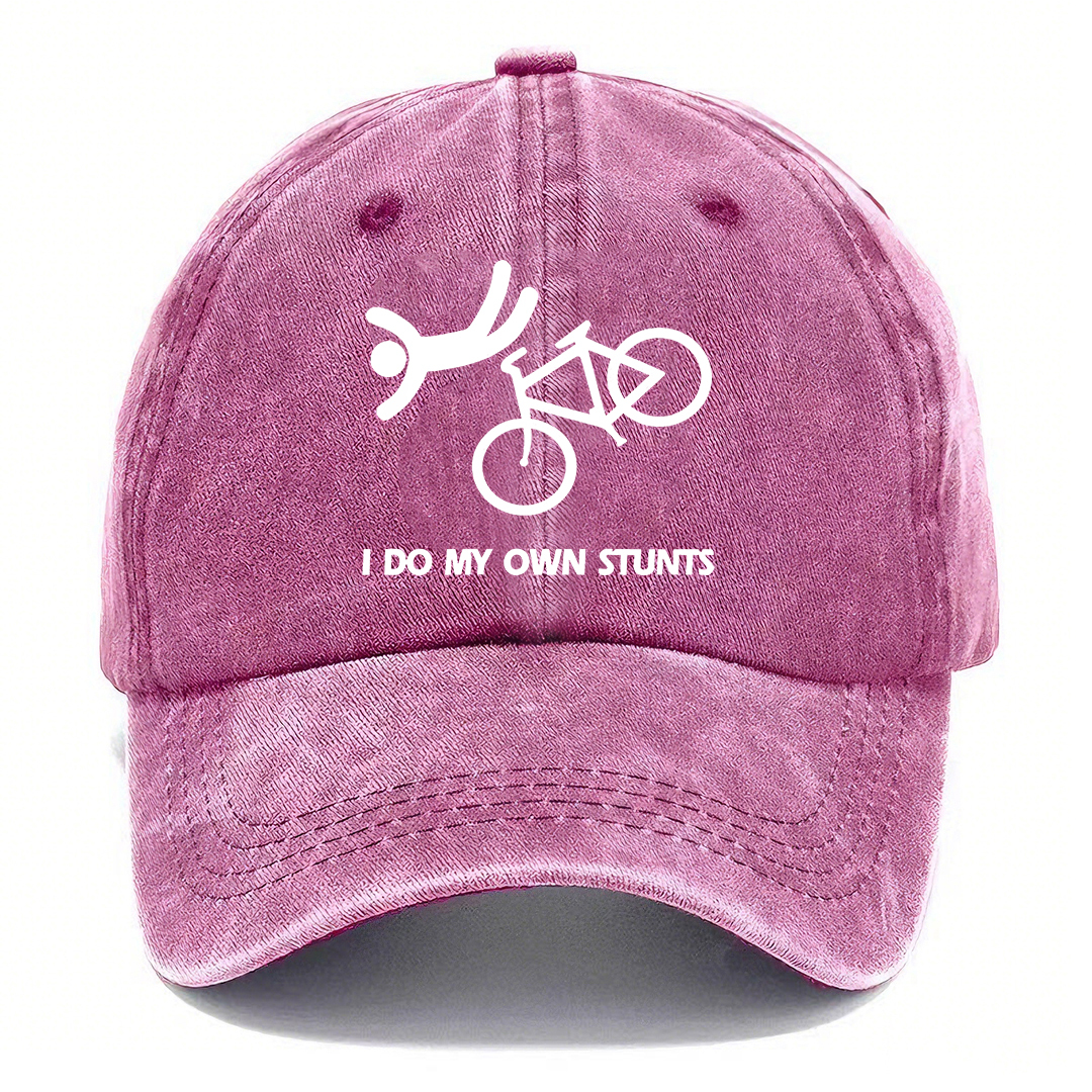 I Do My Own Stunts Hat | Vintage Washed Baseball Cap