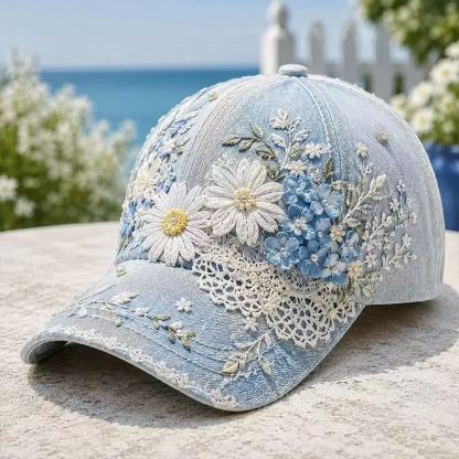 hummingbird baseball cap, sun-protective duckbill cap for spring and summer, ethnic style, versatile and fashionable.
