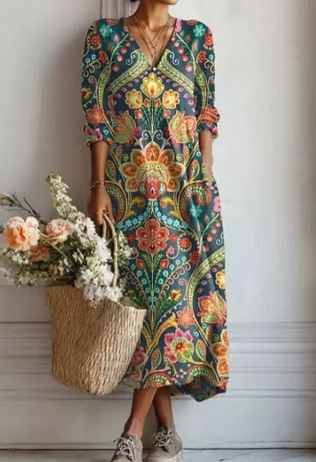 Women's Printed Everyday Comfort Dress