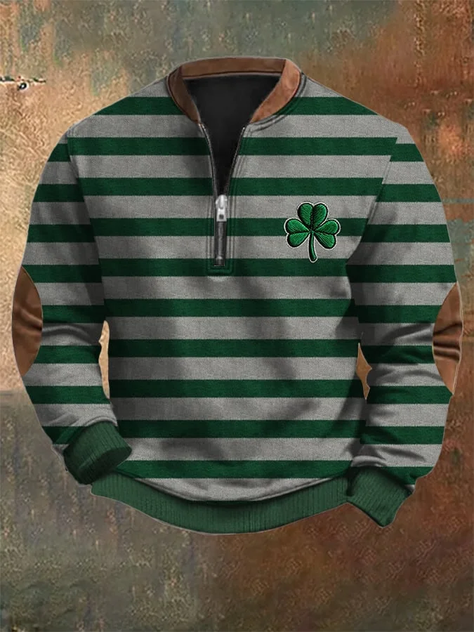 [Copy]Irish Claddagh Love Loyalty Men's Half Zip Sweatshirt