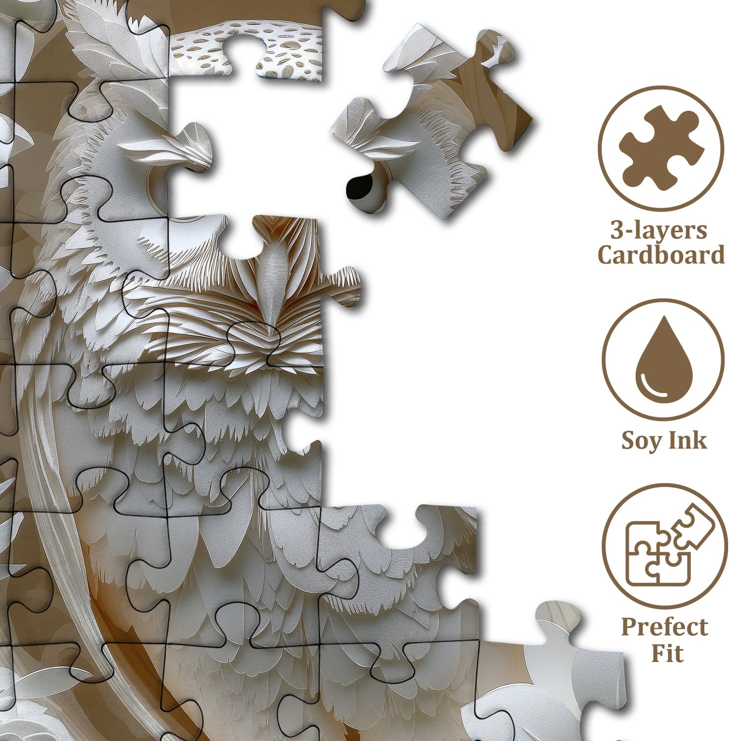 3D Owl Jigsaw Puzzle